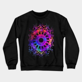 Abstract Rainbow Circle Crewneck Sweatshirt